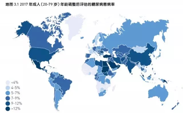 idf全球糖尿病地图中文版,数据超丰富!